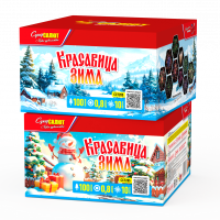 Супер Салют Батарея салютов Красавица зима 0,8"х100 СС7285